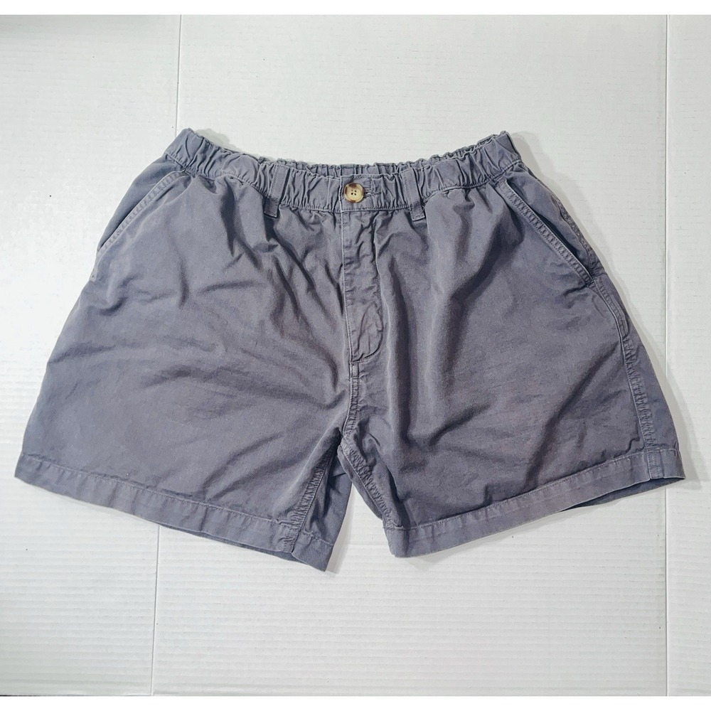 Chubbies Shorts Mens Medium Chino 5.5" Inseam Gray Stretch Boomshakalaka